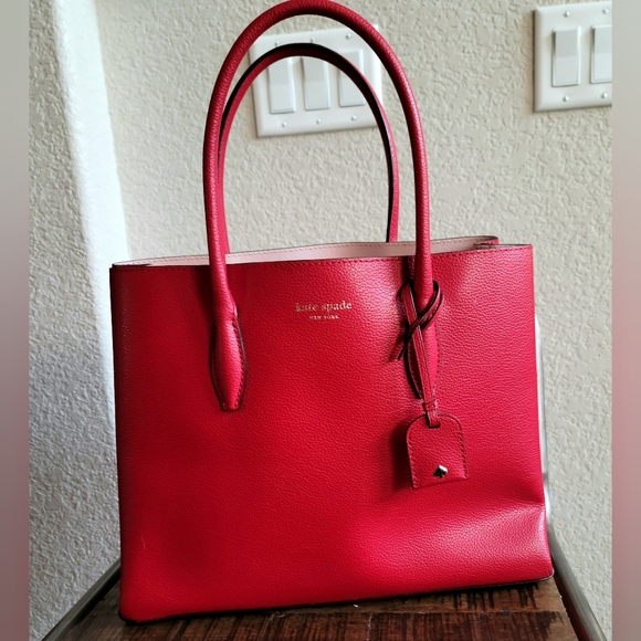 Cherry red Kate Spade handbag - Picture 6 of 8